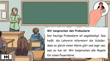 Vorschau - Arbeitsblätter - Kleines Materialpaket "Der Feueralarm" Sachunterricht / DaZ / DaF - Seite 1