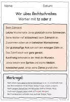 Vorschau - Stundenentwürfe - Rechtschreibung / LERNWÖRTER tz oder z / Deutsch / Diktat / Stationenlernen / FRESCH - Seite 3