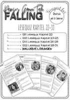 Vorschau - Arbeitsblätter - 3 Lesequiz Lektüre Pansy Grove Tale FALLING - Deckblatt