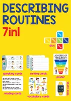 Vorschau - Spiele - Describing Daily Routines 7in1 - Deckblatt