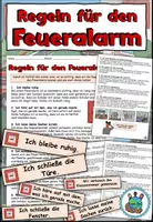 Vorschau - Arbeitsblätter - Regeln für den Feueralarm - Achtung, Notfall! Die Feuerwehr - Sachunterricht / DaZ / DaF - Deckblatt