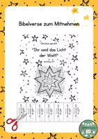 Vorschau - Spiele - Bibelvers to go "Ihr seid das Licht der Welt" - Deckblatt