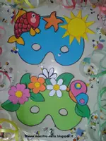 anteprima - Materiale per pittura e bricolage - Carnevale - Maschere 4 stagioni - Pagina di copertina