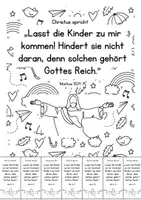 Vorschau - Arbeitsblätter - Bibelverse To Go "Lasst die Kinder zu mir kommen" - Seite 1