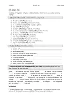 Vorschau - Arbeitsblätter - Ser, estar, hay – Ejercicios - Deckblatt