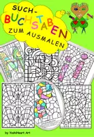 Vorschau - Mal- und Bastelvorlagen - Such-Buchstaben Ausmalbilder groß und klein - Deckblatt