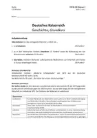 Vorschau - Klassenarbeiten - Klausur: Moderne Schädelstudie - Bismarck (Karikatur) - Deckblatt