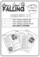 Vorschau - Arbeitsblätter - 4 Lesequiz Lektüre Pansy Grove Tale FALLING - Deckblatt