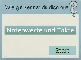 Vorschau - Interaktives Material - MUSIK: Interaktives QUIZ Notenlehre 🎶 - Seite 1
