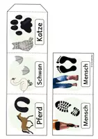 Vorschau - Arbeitsblätter - Leporello, Spuren im Schnee, Tiere, Wald - Seite 3