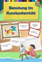 Vorschau - Präsentationen/Tafelbilder - Kunst Grundschule, Benotung/ Bewertung im Kunstunterricht, Anleitung für Lehrer - Deckblatt