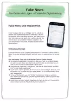 Vorschau - Arbeitsblätter - Ethik 7. Klasse – Fake News erkennen & Medien kritisch beurteilen - Seite 2
