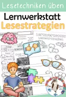 Vorschau - Unterrichtsreihen - Lesestrategien - Lernwerkstatt - Lesen trainieren mit verschiedenen Texten - Deckblatt