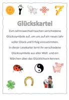 Vorschau - Arbeitsblätter - Glück - Glücksbringer - Hans im Glück - Deckblatt