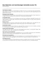 Vorschau - Arbeitsblätter - Das Gleichnis vom barmherzigen Samariter (Lukas 10) - Deckblatt