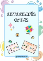 Vista previa - Juegos / Gamificación - Ortografía c/z/qu - Sonido Z / K - Portada