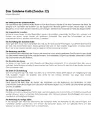 Vorschau - Arbeitsblätter - Das Goldene Kalb (Exodus 32) - Deckblatt