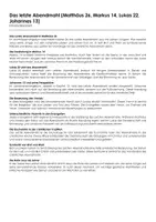 Vorschau - Arbeitsblätter - Das letzte Abendmahl (Matthäus 26, Markus 14, Lukas 22, Johannes 13) - Deckblatt