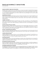 Vorschau - Arbeitsblätter - David und Jonathan (1. Samuel 18-20) - Deckblatt