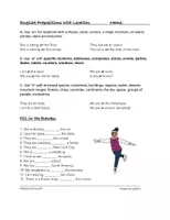 Vorschau - Arbeitsblätter - English Prepositions with Location: Englisch Lernen - Deckblatt