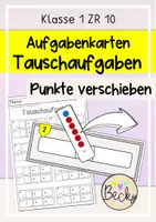 Vorschau - Arbeitsblätter - Rechenkarten Tauschaufgaben ZR 10 (Schiebekarten) - Deckblatt