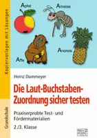 Vorschau - Arbeitsblätter - Die Laut-Buchstaben-Zuordnung sicher testen - Deckblatt