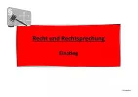 Vorschau - Arbeitsblätter - Recht und Rechtsprechung in Deutschland - Einstieg - Seite 1