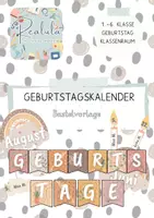Vorschau - Mal- und Bastelvorlagen - Geburtstagskalender (Klassenraum) - Deckblatt