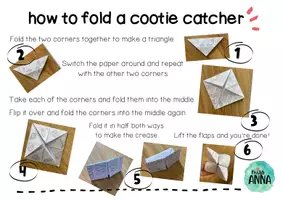 Vista previa - Manualidades / Dibujos para colorear - Christmas COOTIE CATCHERS (FORTUNE TELLERS) - página 3