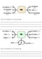 Aperçu - Fiches - Allemand: Verben mit Präpositionen 12 Karteikarten DaF/ DaZ | Verbes avec prépositions 12 fiches DaF/ DaZ - Page 1