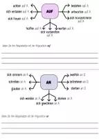 Aperçu - Fiches - Allemand: Verben mit Präpositionen 12 Karteikarten DaF/ DaZ | Verbes avec prépositions 12 fiches DaF/ DaZ - Page 3