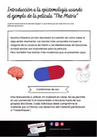Vista previa - Otros - Introducción a la epistemología usando el ejemplo de la película “The Matrix” - Portada