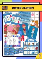 Vista previa - Unidades / Secuencias / Situaciones de Aprendizaje - Pack Winter clohtes - Portada