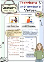 Aperçu - Autre type de ressources - Aperçu "Trennbare und untrennbare Verben" Allemand - Page de couverture