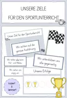 Vorschau - Anderer Materialtyp - Unsere Ziele für den Sportunterricht - Deckblatt