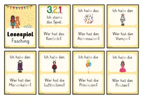 Vorschau - Spiele - Lesespiel Karneval Fasching | Ich habe... Wer hat...? - Seite 3