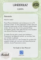 Vorschau - Arbeitsblätter - Europa - Länderquiz (Präsentation & Quizblatt) - Seite 1