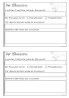Vorschau - Arbeitsblätter - Dinosaurier - Arbeitsheft zu den Infokarten - Seite 2