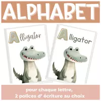 Aperçu - Affichage - Affiches Alphabet Animaux décor de classe - Page 3