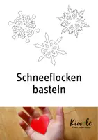 Vorschau - Arbeitsblätter - Schneeflocken basteln aus Papier (falten und schneiden) - Deckblatt