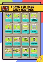 Vista previa - Unidades / Secuencias / Situaciones de Aprendizaje - Daily routines have who has - Portada
