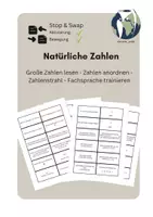 Vorschau - Spiele - Stop and Swap: Natürliche Zahlen lesen und anordnen - Deckblatt