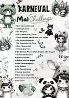Vorschau - Mal- und Bastelvorlagen - Karneval Malchallenge Bucketliste | Klasse 1 bis 4 - Seite 2