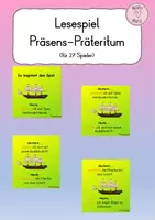 Vorschau - Spiele - Lesespiel Präteritum - Deckblatt