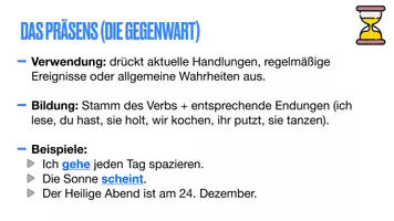 Vorschau - Präsentationen/Tafelbilder - DEUTSCH. Die Zeitformen Übersicht (Keynote/PP/PDF) - Seite 3