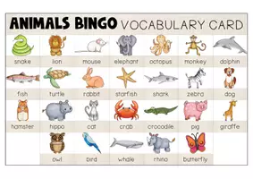 Vista previa - Juegos / Gamificación - Animals BINGO GAME - página 3
