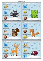Vorschau - Stationenlernen - Tiere im Winter - Klammerkarten - Freiarbeitsmaterial - ab Klasse 1 - Seite 3