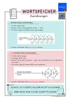 Vorschau - Merkblätter - Wortspeicher Zuordnungen (mit QR-Code) - Deckblatt