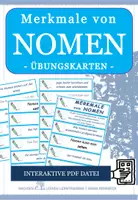 Vorschau - Fördermaterial/Inklusion - Deutsch Merkmale von Nomen - Übungskarten - Seite 1