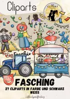 Vorschau - selbst erstellte Cliparts/Grafiken - Cliparts Fasching Karneval Fastnacht - Deckblatt